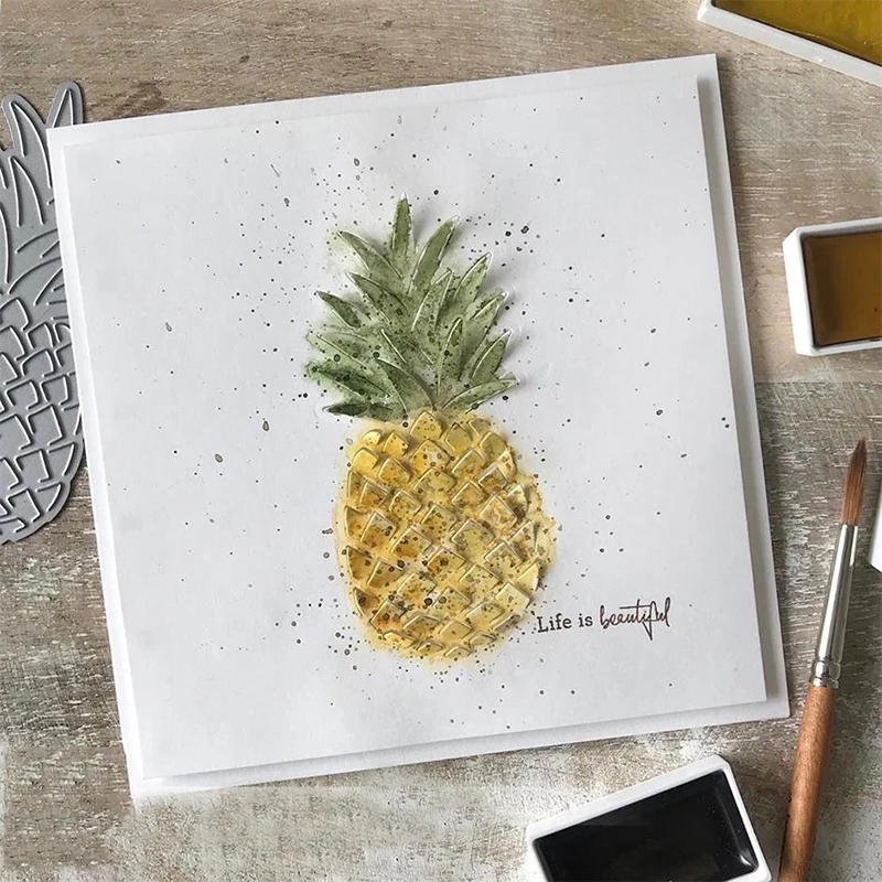 

Metal Cutting Dies Fruit Pineapple Cute Stencil for DIY Scrapbooking Photo Embossing Paper Card Decorative Making Craft Dies Cut