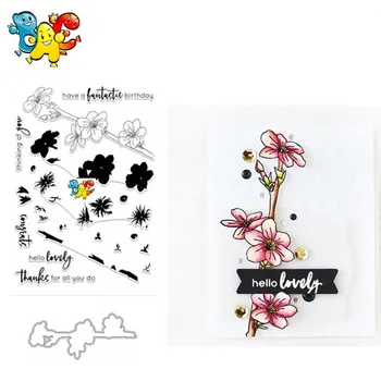 

flower Transparent Clear Stamps for DIY Scrapbooking/Card Making/Kids Christmas Fun Decoration Supplies