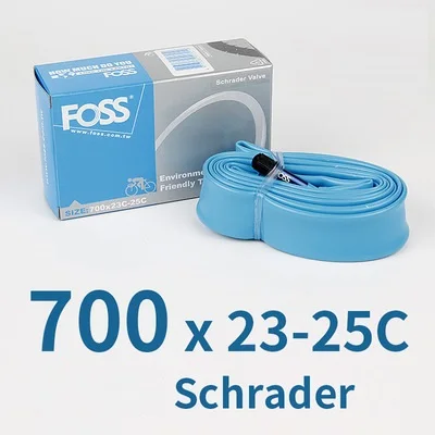 FOSS Bicycle Inner Tube 16/18/20/24/26/27.5/29 Inch 700C Tube Road Bicycle MTB Mountain / Folding Bike TPE Rubber Tube Taiwan - Color: 700Cx23-25C AV