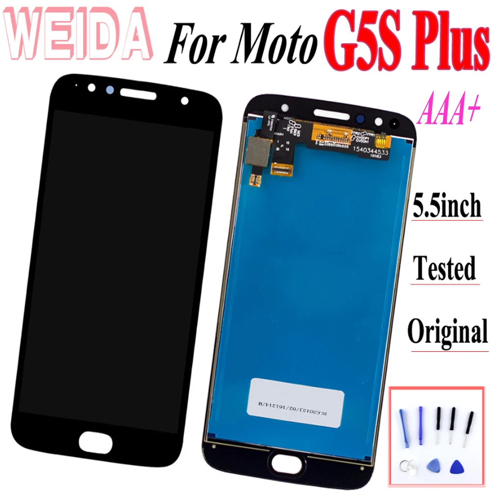 5.5" For Motorola Moto G5S Plus LCD Display Touch Screen Digitizer Assembly XT1802 XT1803 XT1805 XT1086 Free Glassfilm Tools
5.5" For Motorola Moto G5S Plus LCD Display Touch Screen Digitizer Assembly XT1802 XT1803 XT1805 XT1086 Free Glassfilm Tools