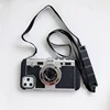 Retro Camera Phone Case With Lanyard For 6S 6 7 8 Plus Mobile phone case For Men And Women For 11 Pro XS Max XR X ► Photo 3/6