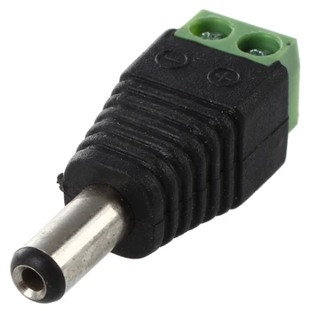 

10 pair DC Jack + DC Plug Screw Connector Screw Adapter 2.1 x 5.5 mm