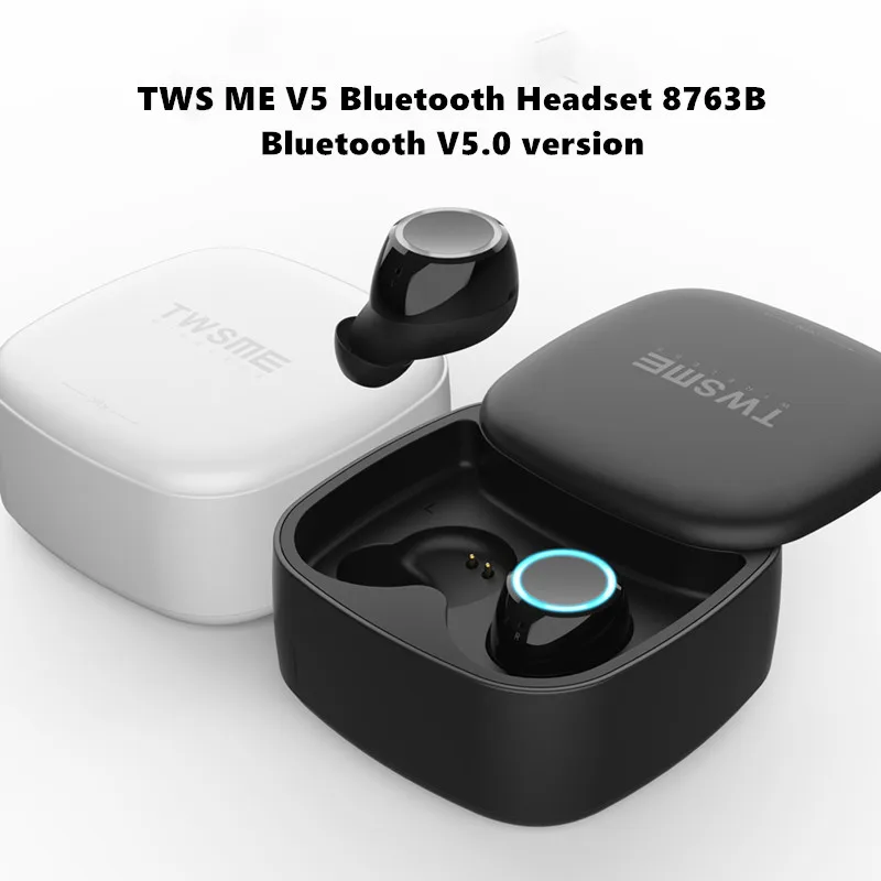 MIJIA TWS ME V5 Bluetooth наушники с двойной ручкой мини Беспроводные спортивные сенсорные