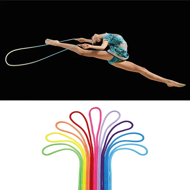 Colorful Rhythmic Gymnastics Rope 1 Pc 3M Female Gymnast Rope For Ginastica  Arts Training And Girls