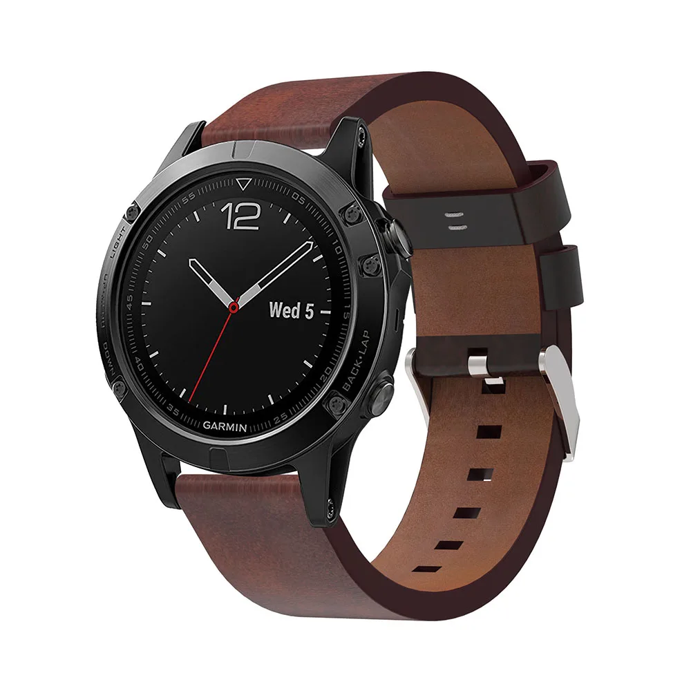 Ver Banda Para Garmin Fenix 7 6 5 Forerunner 955 Solar 945 935 Instinct 2 Epix Approach S62 S60 Marq Descent G1 Quatix 7 Cuero Auténtico Reemplazo Correa Ajuste Rápido 22 Mm Pulsera 2026 - $18.99