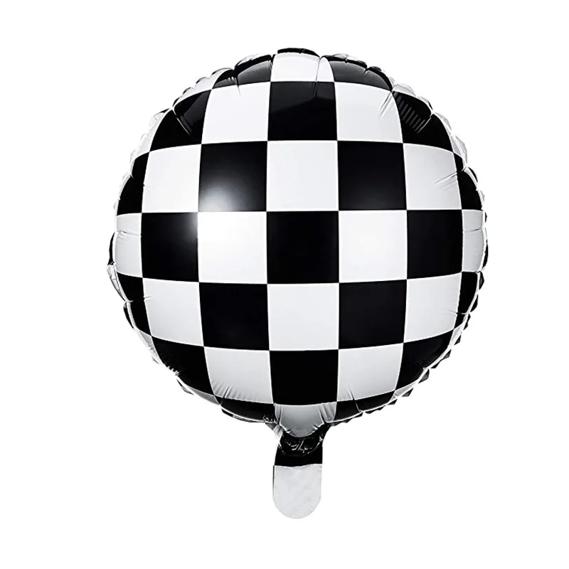 40 polegada 1-9 número balão de corrida carro tema balões conjunto 4d preto  branco xadrez ballon 3th 5th crianças aniversário festa supplie - AliExpress