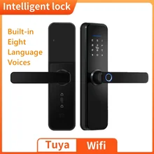 

X5 Biometric Fingerprint Security Intelligent Tuya Smart WiFi APP Password Electronic Door Lock To Open The Door Remotely
