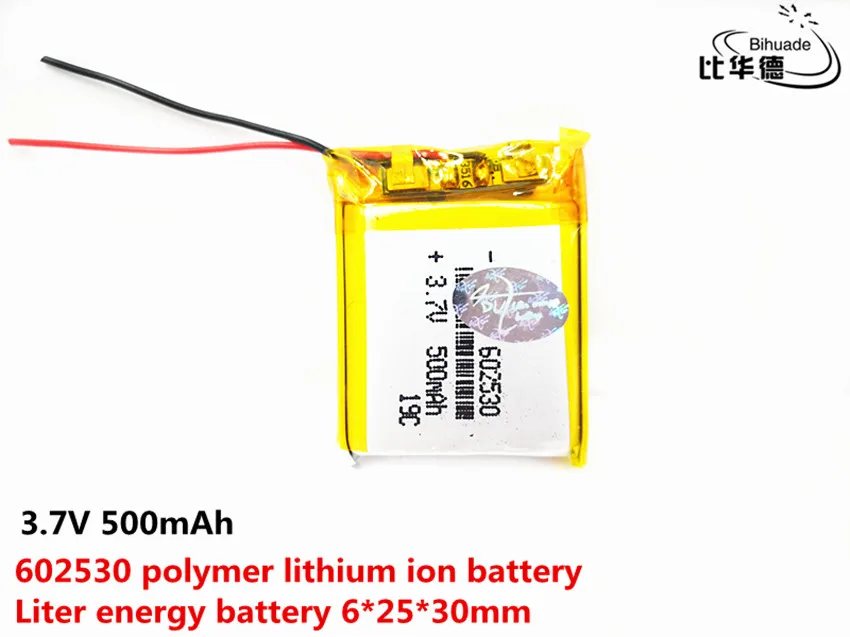 3,7 v литий-полимерный аккумулятор 062530 602530 500MAH литий-ионный аккумулятор для MP3 MP4 игрушки gps навигация цифровые продукты