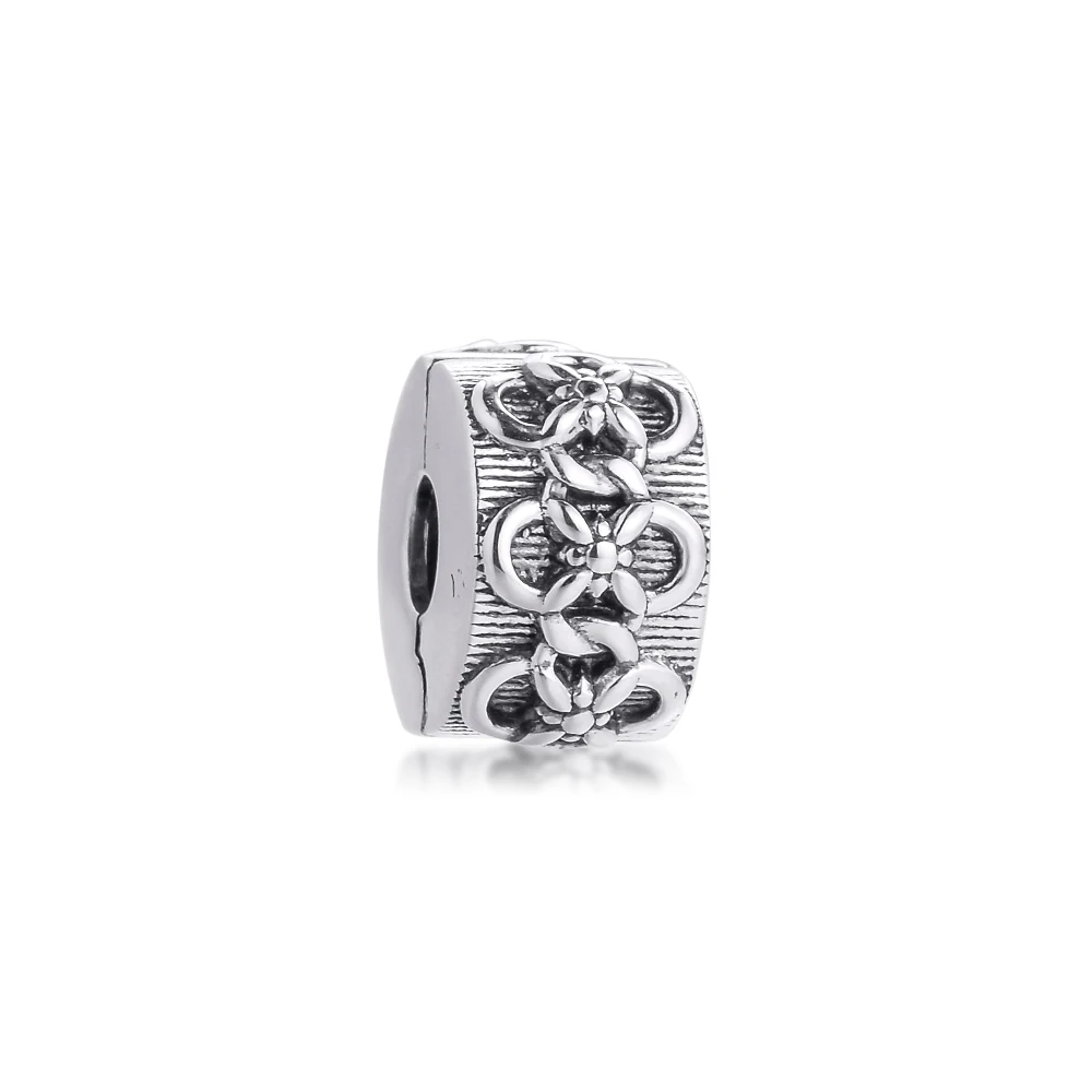 

Passions Flower Pattern Clip Gift Beads Girl Friends 100% Real Silver 925 Original DIY Beads Women Charms for Bracelets