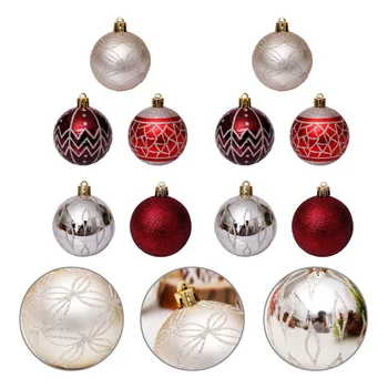 

30pcs Xmas Pendants Beautiful Eye-catching Classic Christmas Tree Pendant Christmas Balls Hanging Ball Ornament for Home Decorat