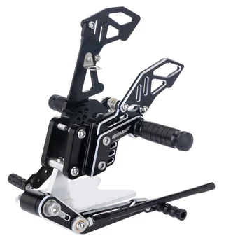 

Adjustable CNC Motorcycle Rear Sets Moto Accessories CNC Footrest Set Foot Pegs Pedal Footrest Rearset Motorcycle Parts