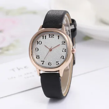

Classic Women Watches Casual Simple Leather Belt Band Alloy Quartz Wrist Watch Digital Sleek Date Dial Watch Relogio Clock Reloj