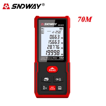 

SNDWAY Digital Laser Distance Meter Range Finder 70m/50m Laser meter Measure tool Rangefinder Electronic Angle Tape Ruler