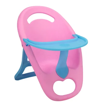 

Mini Children Pretend Play Dining Chair Toys for 20-25cm Doll - Pink + Blue