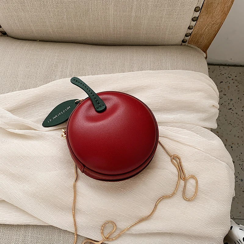 

Mini Cherry Cross body Bags For Girls 2020 Fashion Chain Shoulder Bags Cute Fruit Bag High Quality PU Leather Ladies Handbags