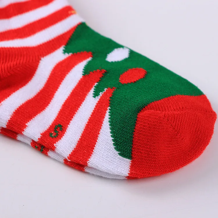 1 пара детских носков, хлопковые высококачественные красные рождественские носки для мальчиков, носки для девочек, От 2 до 12 лет, детские носки