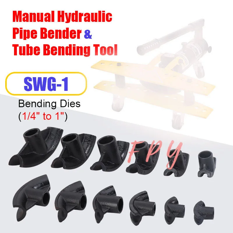 

Bending Dies for Hydraulic Pipe Bender &amp Tube Bending Tools Rang 1/2&quot to 2&quot SWG-2 Manual Hydraulic Tube Bender
