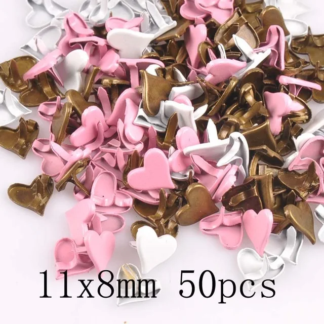 Mixed Round Scrapbooking Embellishment Fastener Brads Metal Crafts For Diy handmade shoes Decoration 