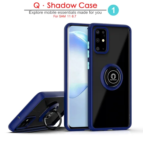 Protection Case For Samsung A40 A50 A51 A71 S20 Ultra S10 Plus Magnetic Ring Bracket Holder Luxury Shockproof Full Cover