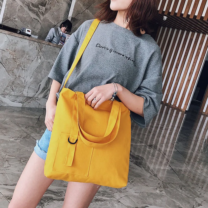 

Korean-style Embroidered Canvas Bag INS One Shoulder Canvas Bag WOMEN'S Messenger Bag Computer Bag Handbag