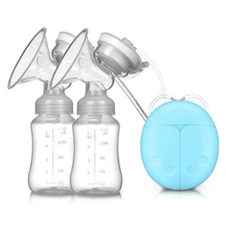Pompe à lait électrique bilatérale, double et large aspiration avec massage automatique, préparation pour biberon de bébé 
