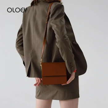 

Women's Design shoulder bag Soild color Organ multi-layer square modern ladies quality messenger bag Luxury handbags women bags