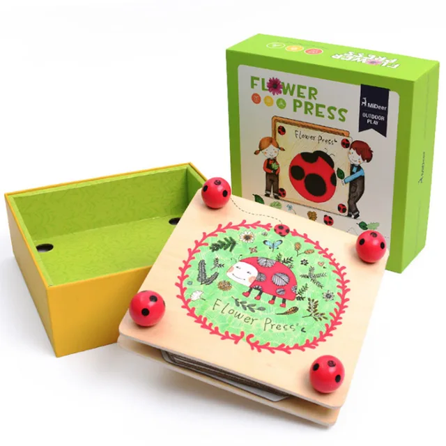 US $30.71 Children's Handmade Gifts Board Game Explore Nature DIY Plant Specimen Embossed Specimen Clip Educa