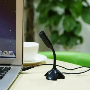 

USB Mini Desktop Mic Speech Microphone Stand For Online Game Live Broadcast For PC Laptop Computer Notebook Universal Accessory