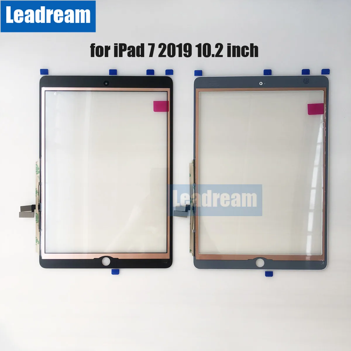 30 шт. для iPad 7 10,2 дюймов сенсорный экран дигитайзер стеклянная панель с клейкой лентой