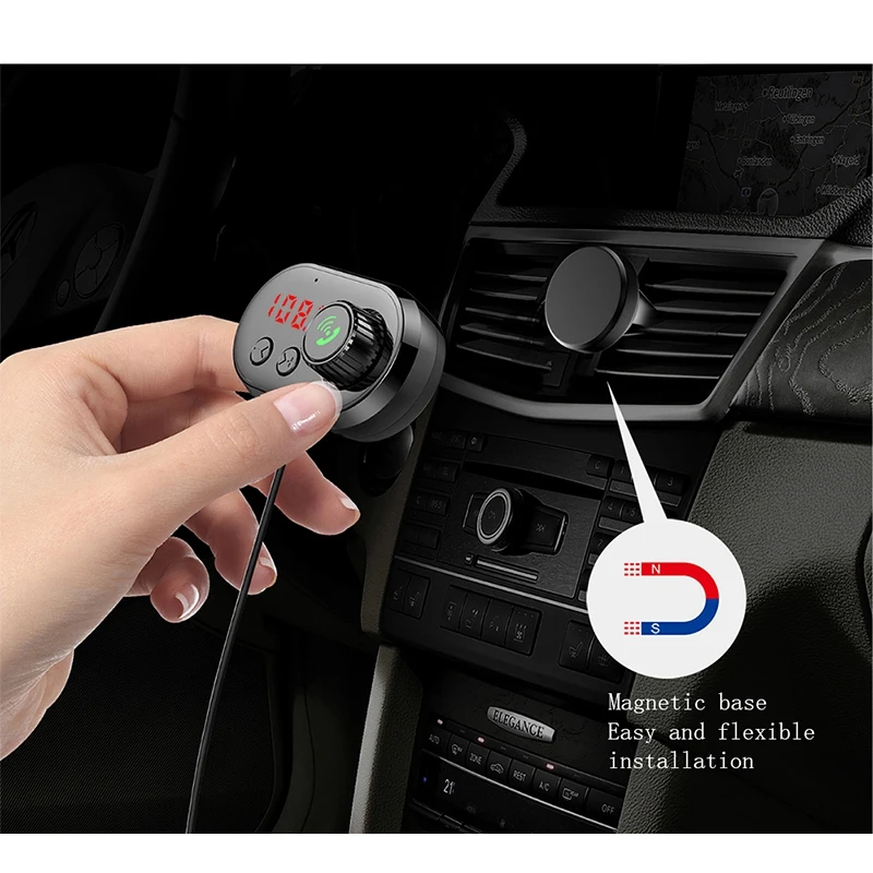 Автомобильный Bluetooth комплект fm-передатчик MP3-плеер Радио адаптер супер быстрое USB зарядное устройство