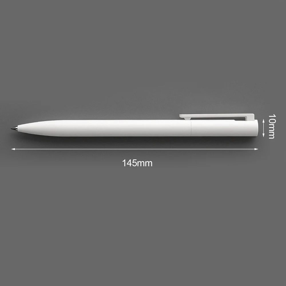 Original Xiaomi Pen Mi Gel Pen Writing Smooth Light Grip Mijia Press the Core 0.5mm Replacement Blue Black Red Refills 6