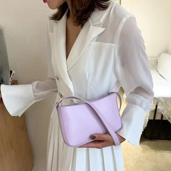 

2020 new mini double layer single shoulder youth solid color PU shoulder bag small fashion trend small square bag