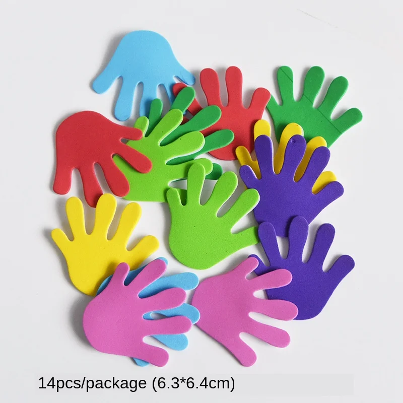 T-N Decorative EVA Foam Colorful Flowers Handmade Wall Stickers Toys Grass Room Children Learning Educational Party Decor DIY