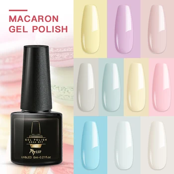 

Mtssii Gel Nail Polish Pure Color Semi Permanent Base top Need UV LED lamp For Manicure Varnish Paint Hybrid Spring Nail gel
