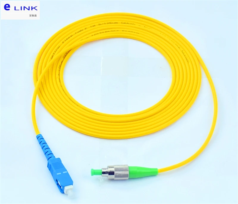 

10pcs SC/UPC-FC/APC fiber optic patch cord SM Simplex 1M 2M 3M 5M 7M 10M FC/APC-SC optical fibre jumper SX free shipping IL 0.3