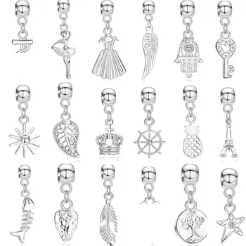 

30pcs/lot Ice River Charm European Loose Beads for Bracelets&Necklace Alloy Charms Pendant For DIY Fashion Jewelry Making