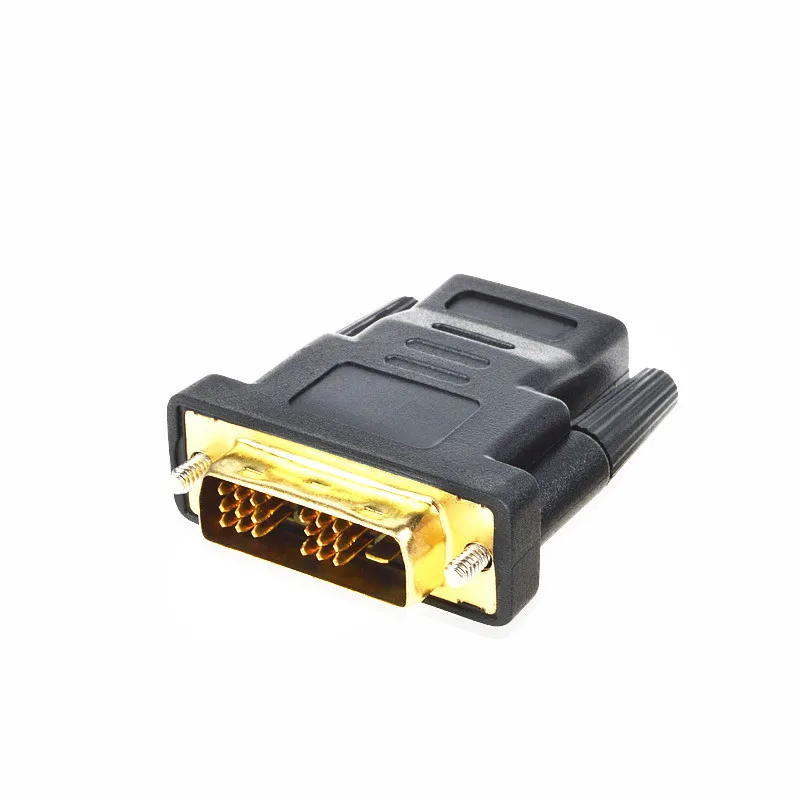 200 шт./лот HDMI типа мама Для того чтобы DVI D (18 + 1) штекер F/M адаптер конвертер