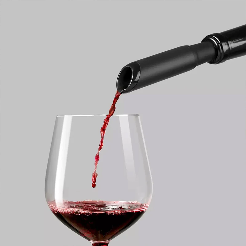 HUOHOU Automatic Red Wine Bottle Opener Electric Wine Opener Cap Stopper Fast Decanter Set Corkscrew Foil Cutter Cork Out