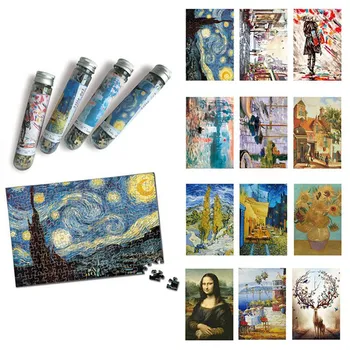 

1Pc 15*10cm Puzzle Jigsaw Anime Cartoon Painting Landscape Child Adults Kids Educational Toys Gifts Randomly