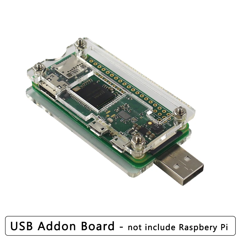 Raspberry Pi Zero W USB Addon Board Expansion Board USB-A Addon Board with Acrylic Case for Raspberry Pi Zero W 1.3 afbeelding