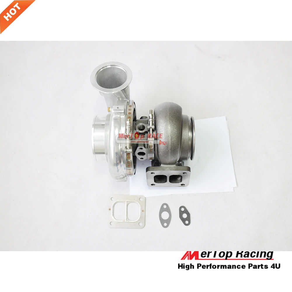 MERTOP RACING GTX4202R заготовка T4 4 ''V-band 1,15 A/R турбинный масляный с водяным охлаждением двойной Керамический шарикоподшипник Турбокомпрессор 350-600HP