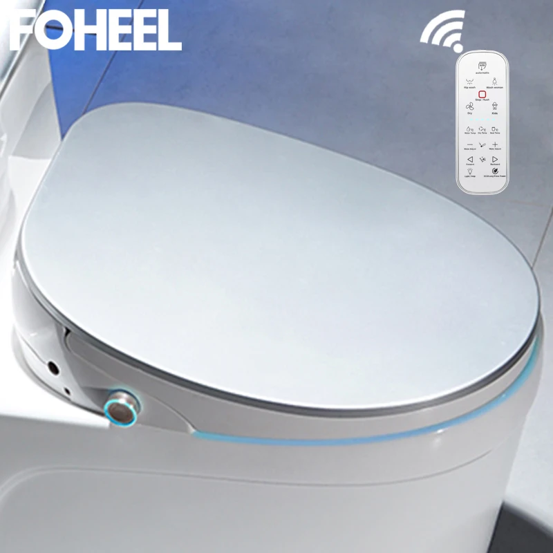 FOHEEL new 5 color wc Auto SPA smart toilet seat smart knob HD LED display toilet seat cover electronic bidet toilet lid