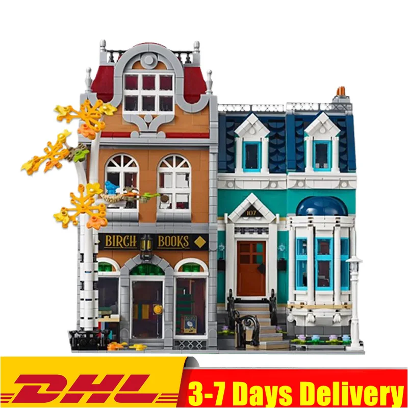 

Presell Book shop 2524Pcs Creator City Street View Model Building Kits Blocks Bricks Toys Gift Compatible 10270 10201