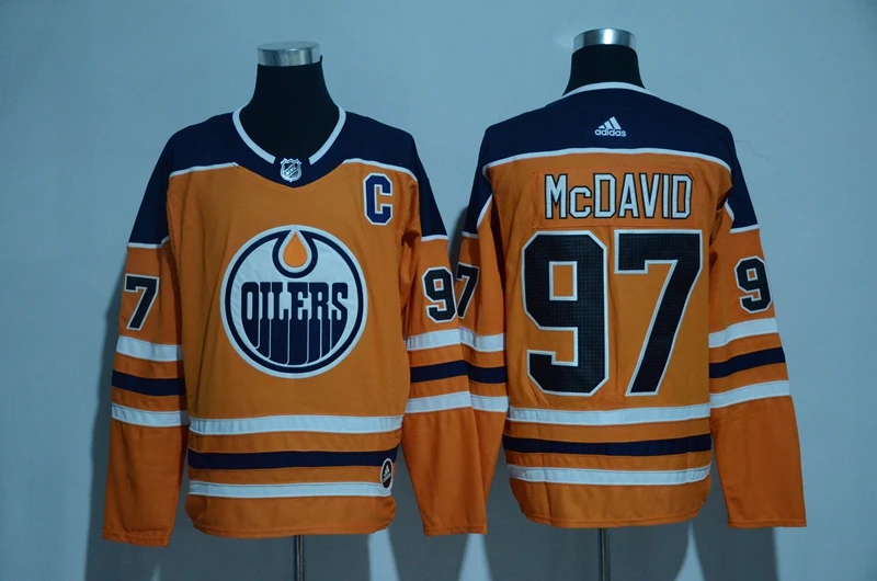 Сшитые Edmonton Мужские взрослые#97 Connor McDavid 29 Leon Draisaitl 19 Maroon Jersey - Цвет: Черный