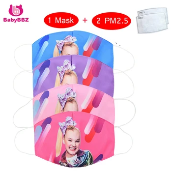 

3PCS 2020 child cartoon anime mask dustproof sunscreen summer ice silk kids earmuffs Washable and reusable