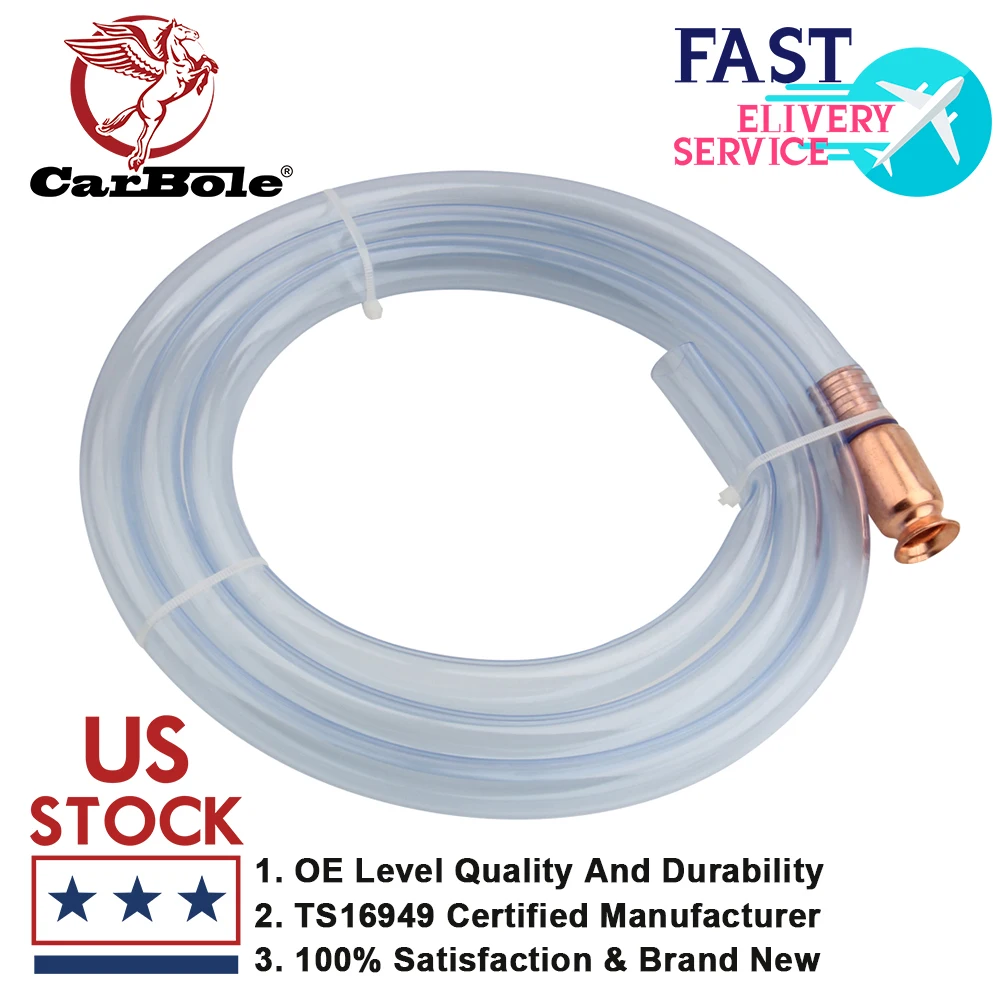 

6ft Siphon Self Priming Transfer Jiggler Safe Multi-Purpose Self Priming Pump Diesel Gasoline Petrol Water