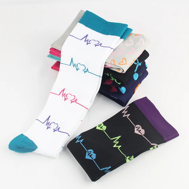 Compression Socks Women & Men Stockings Best Cycling Hiking Running Socks Varicose Veins Better Help Blood Circulation Men