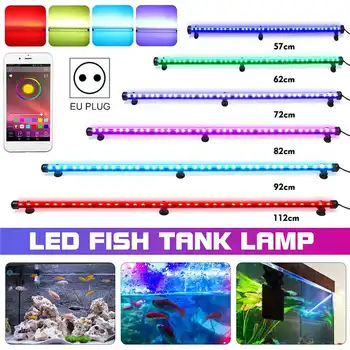 

57/62/72/82/92/112CM Aquarium Light 220V RGB LED Aquarium Fish Tank Light bluetooth APP Control Underwater Fish Lamp Plant Lamp