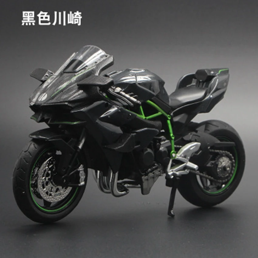 

1:12 Kawasaki Ducati simulation alloy motorcycle model children with sound smooth line toy car model birthday gift