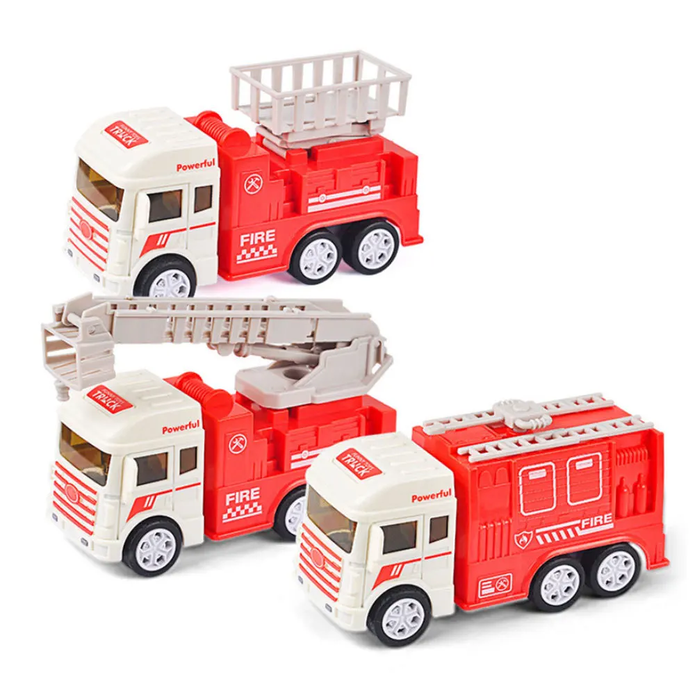 HOt Sale Mini Vehicle Model Alloy Diecast Engineering Construction Fire Truck Ambulance Transport Car Educational Children Gift